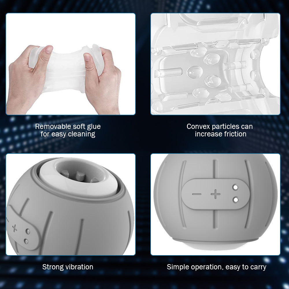 Male Masturbator – Waterproof Vibrating Stroker with 6 Speeds - image 5