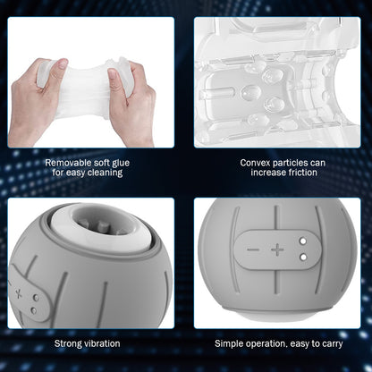 Male Masturbator – Waterproof Vibrating Stroker with 6 Speeds - image 5