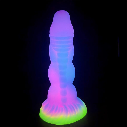 8.18'' Fantasy Monster Dildo with Multi-Texture Design & Glow-in-the-Dark Effect - image 1