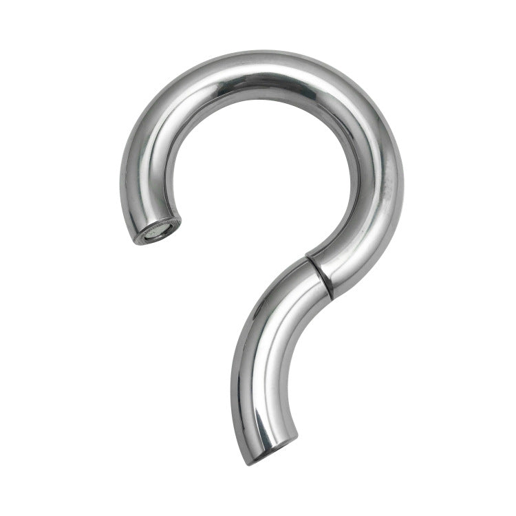 Magnetic Stainless Steel Ball Stretcher Weight Man Enhancer Chastity Ring - image 2