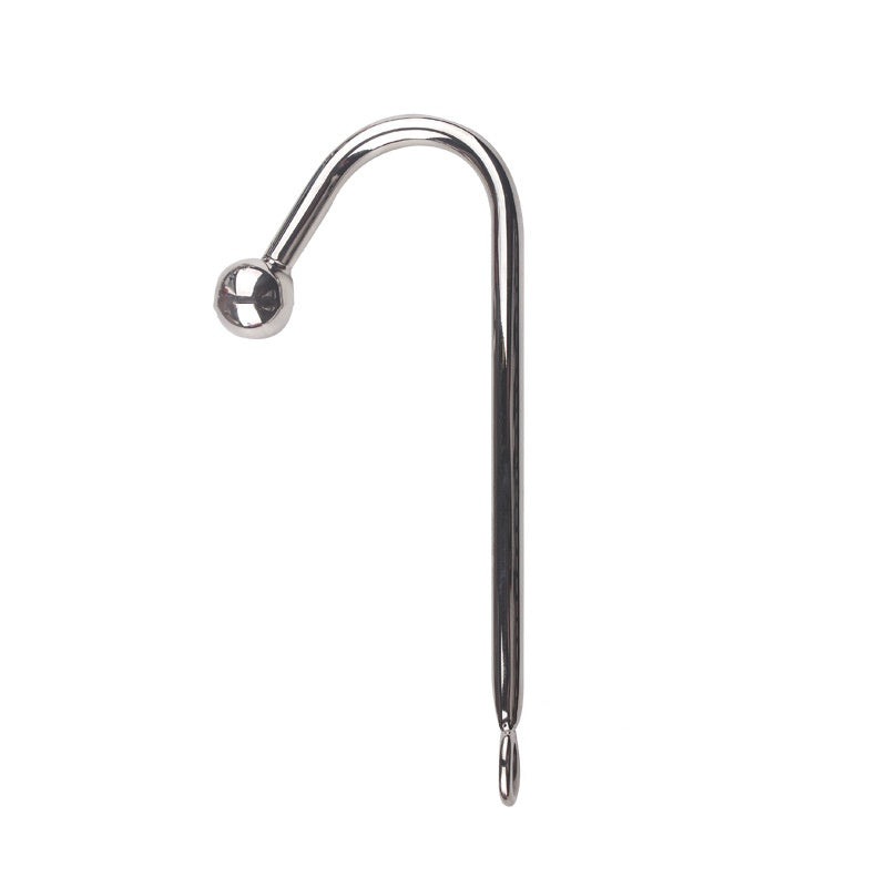 Anal Hook Butt Plug - silver - image 0