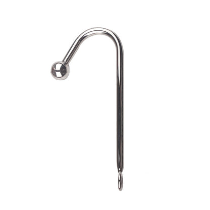 Anal Hook Butt Plug - silver - image 0