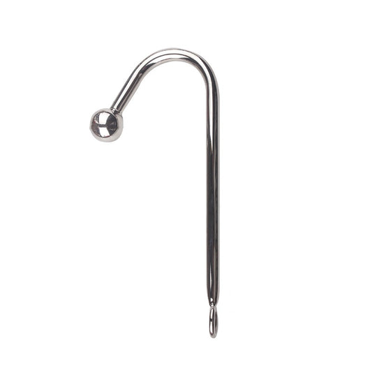 Anal Hook Butt Plug - silver - image 0