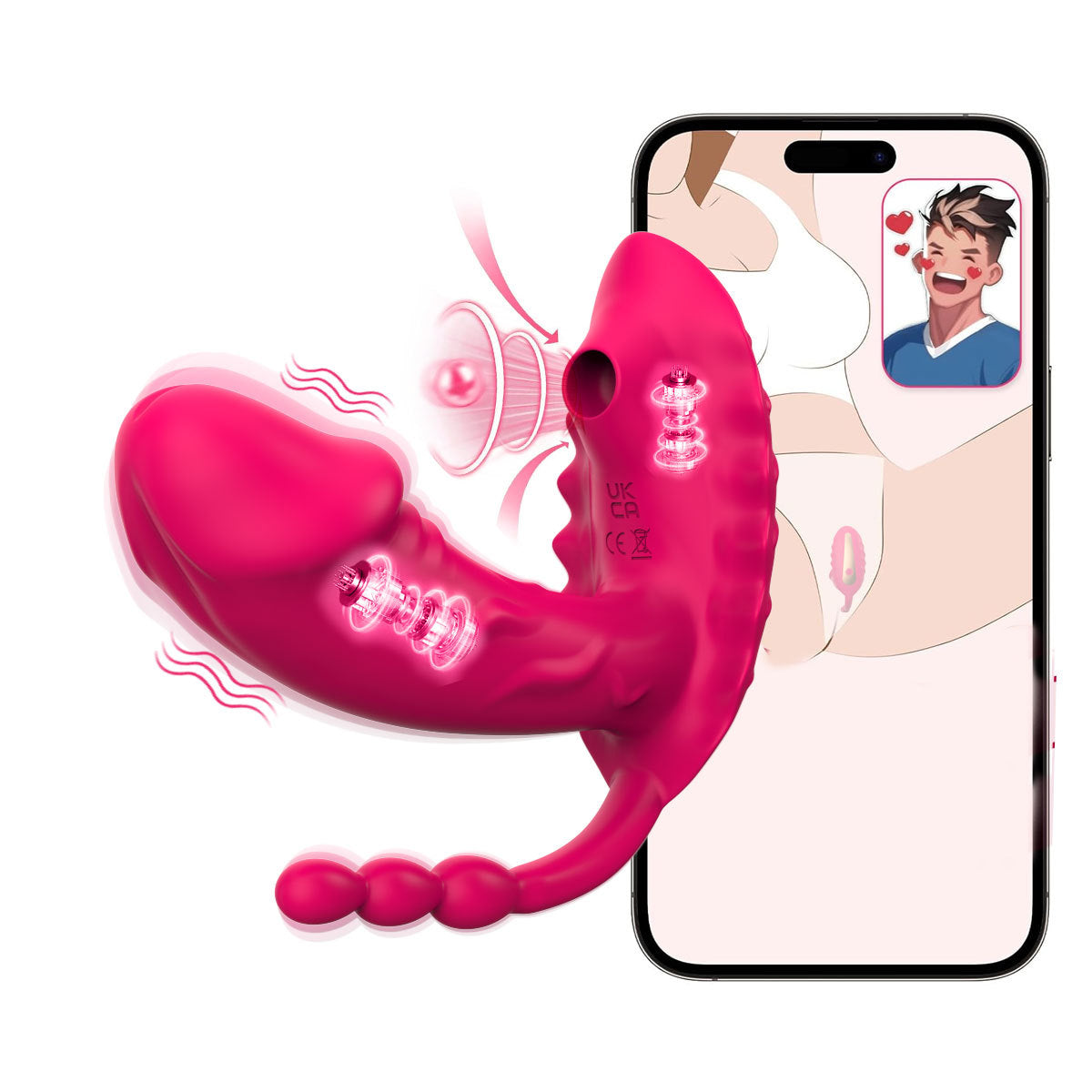 3.62'' App Control Vibrator - Rose - image 2