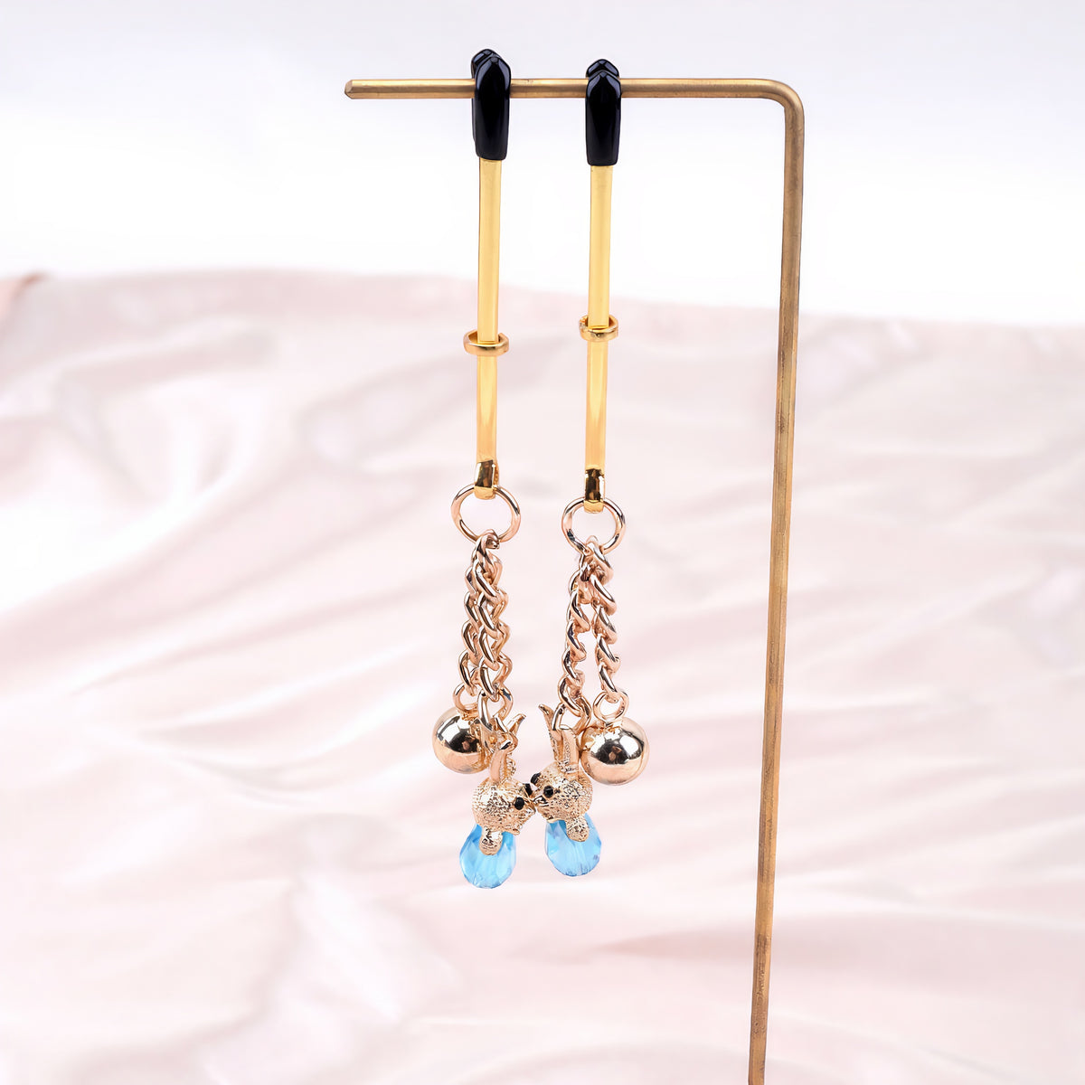 Sexy Crystal Bunny Nipple Clamps - image 3