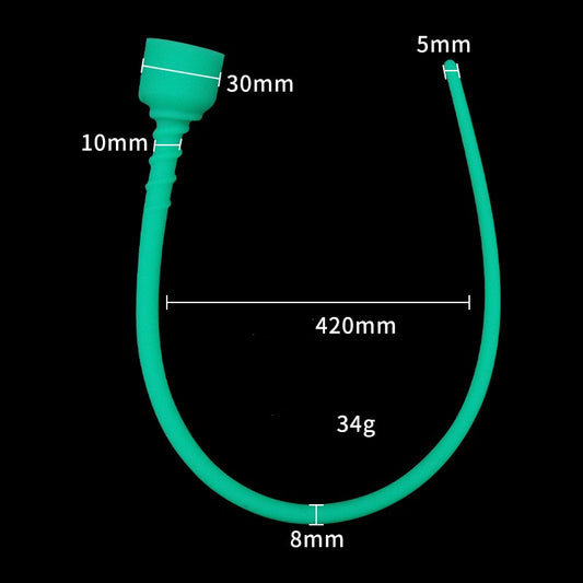 Silicone Urethral Sounds with Suction  - Green - image 1