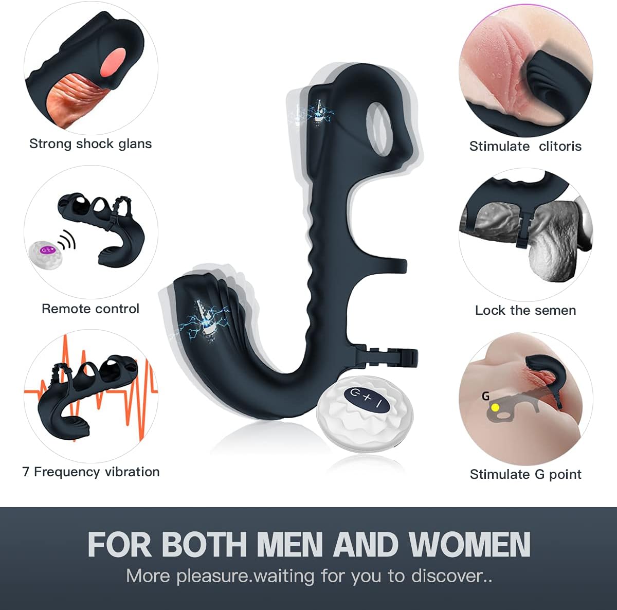 Dual Vibrating Penis Sleeve - image 2