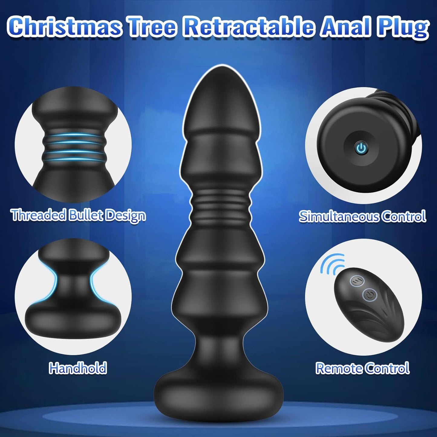 Thrusting Anal Plug G Spot Vibrator Prostate Massager - image 1