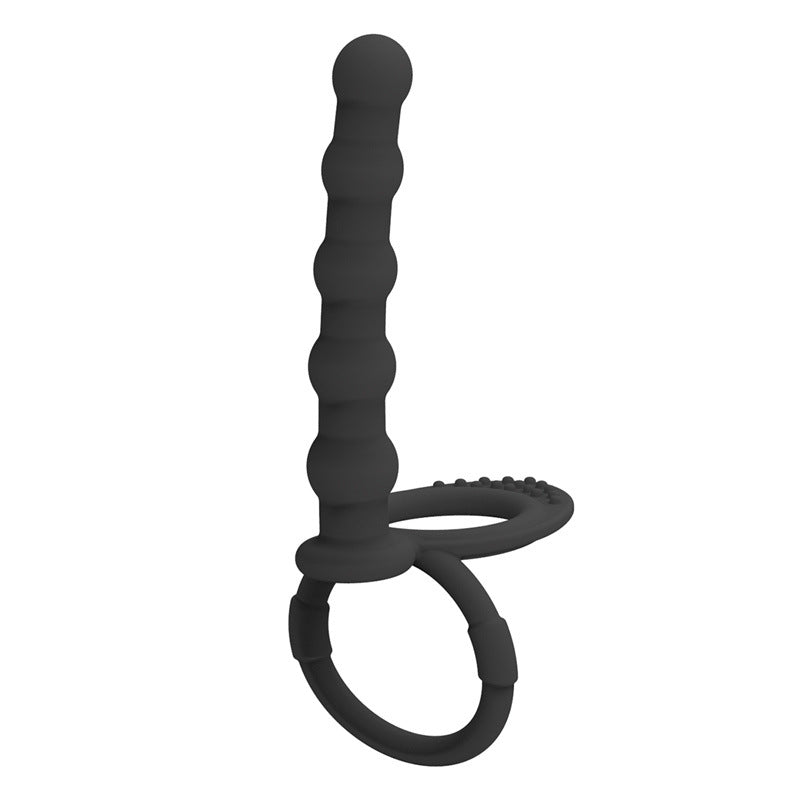 Beads With Cock Rings - Black - image 0