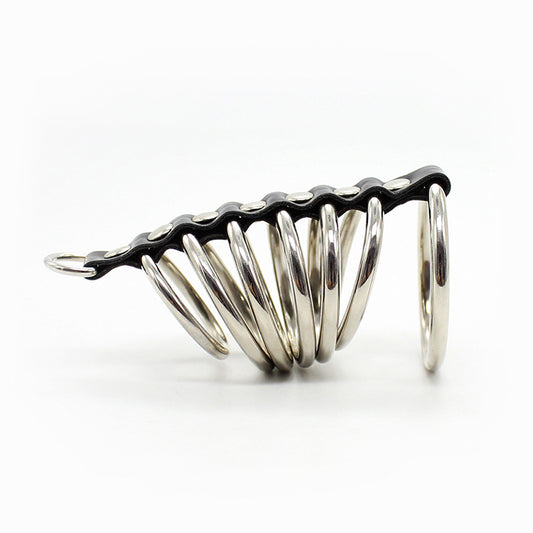 Leatherette 7 Gates Of Hell Chastity Cock Cage - image 0