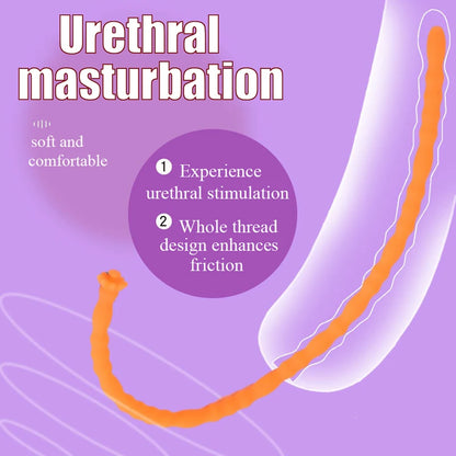  Silicone Hollow Urethra Sound To Stimulate The Plunger Masturbation - image 0
