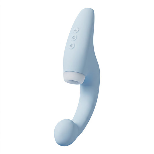 Bunny Suction & Vibration Massager - Blue - image 0