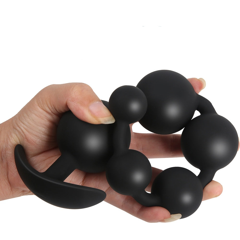 Silicone Big Beaded Butt Plugs - image 2