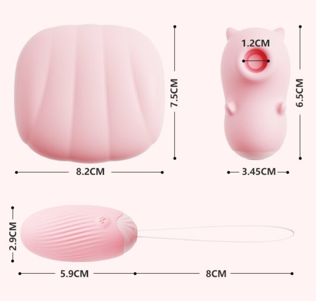 Dinobaby Portable Mini Cute Vibrator For Women - image 4