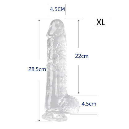 Small Realistic Clear 6 inch Cute Dildo with Suction Cup Dildo - XL - image 6