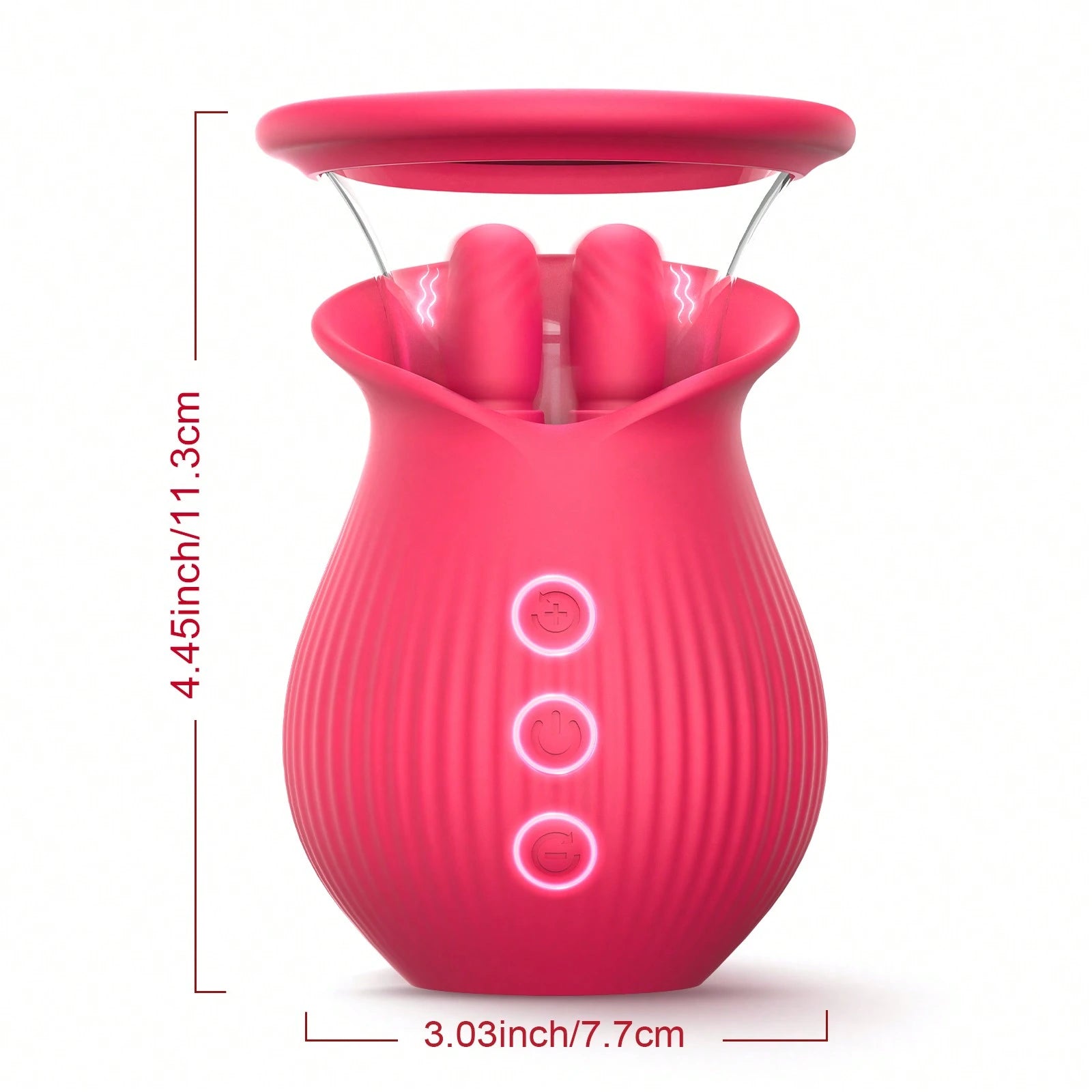 3in1 Rose Sex Toy With 2 Suction Cups - image 5