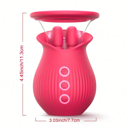 3in1 Rose Sex Toy With 2 Suction Cups - image 5
