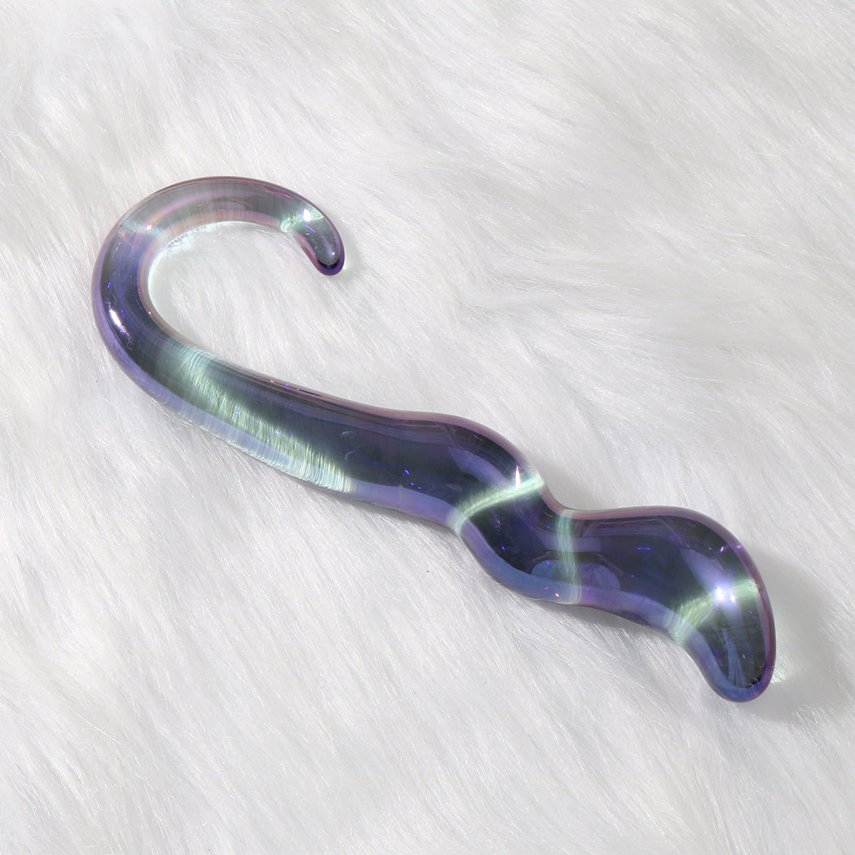 Iridescent Glass G-Spot Wand – Elegant Body-Safe & Temperature Play Friendly - image 5