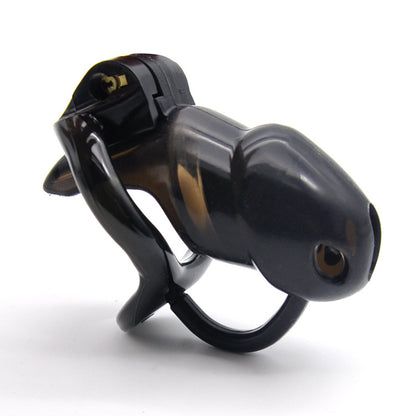 Chastity Cage with Inner Spikes - Black 55mm Ring - image 3