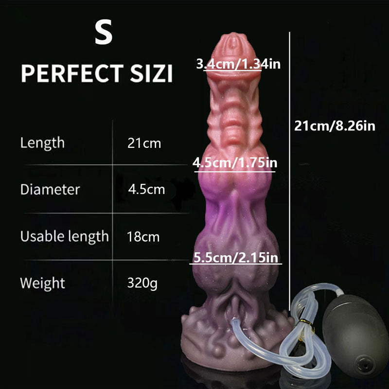 Ejaculating Squirting Monster Alien Dildo - S - image 2