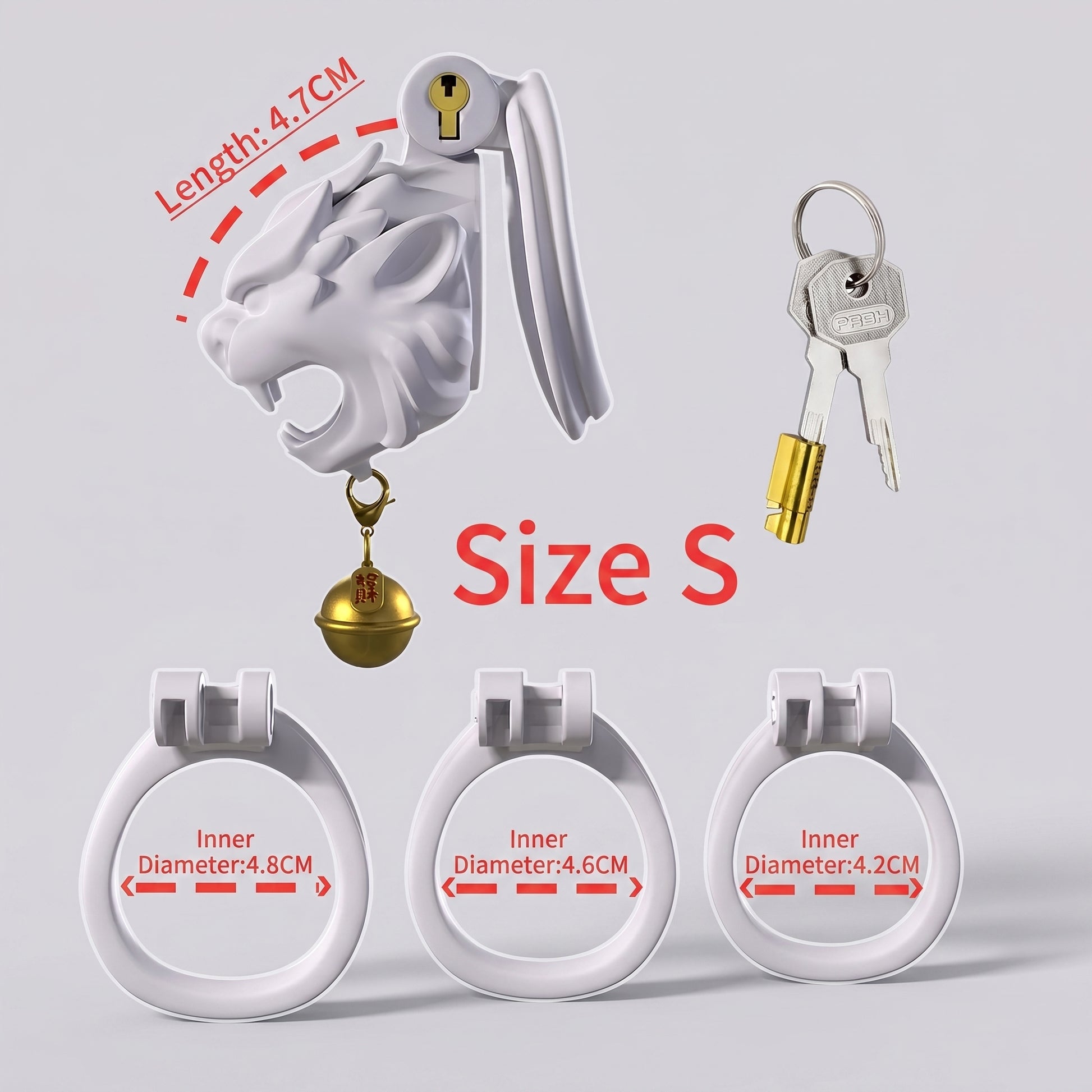 Lucky Lion Head Chastity Cage - S - image 7