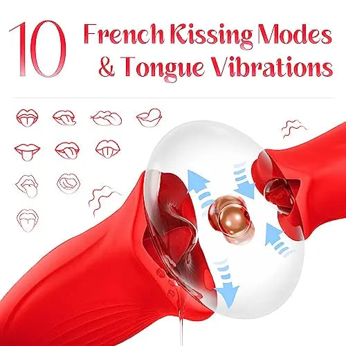 G Spot Flapping Vibrator with Kissing Linking Tongue - image 1