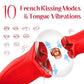 G Spot Flapping Vibrator with Kissing Linking Tongue - image 1