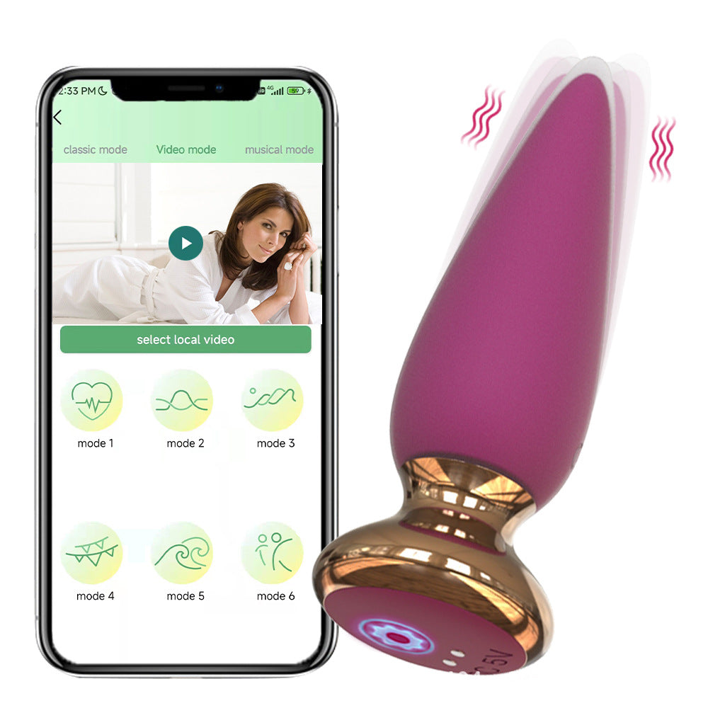 Remote & APP Control Vibrating Silicone Butt Plug - image 14