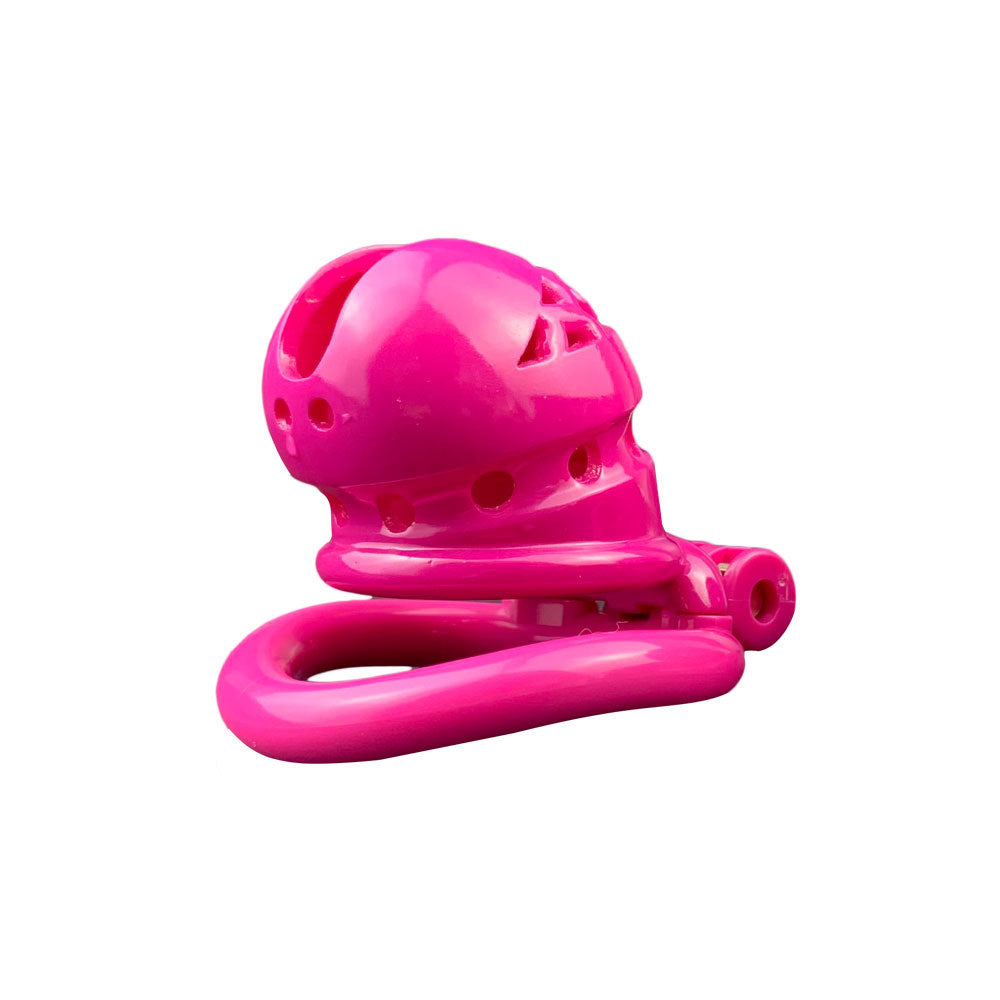 The Micro Dungeon: Resin Cock Cage "Minus Edition" - Pink - image 0