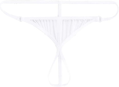 Men Open Front G-string Underwear - White - image 0