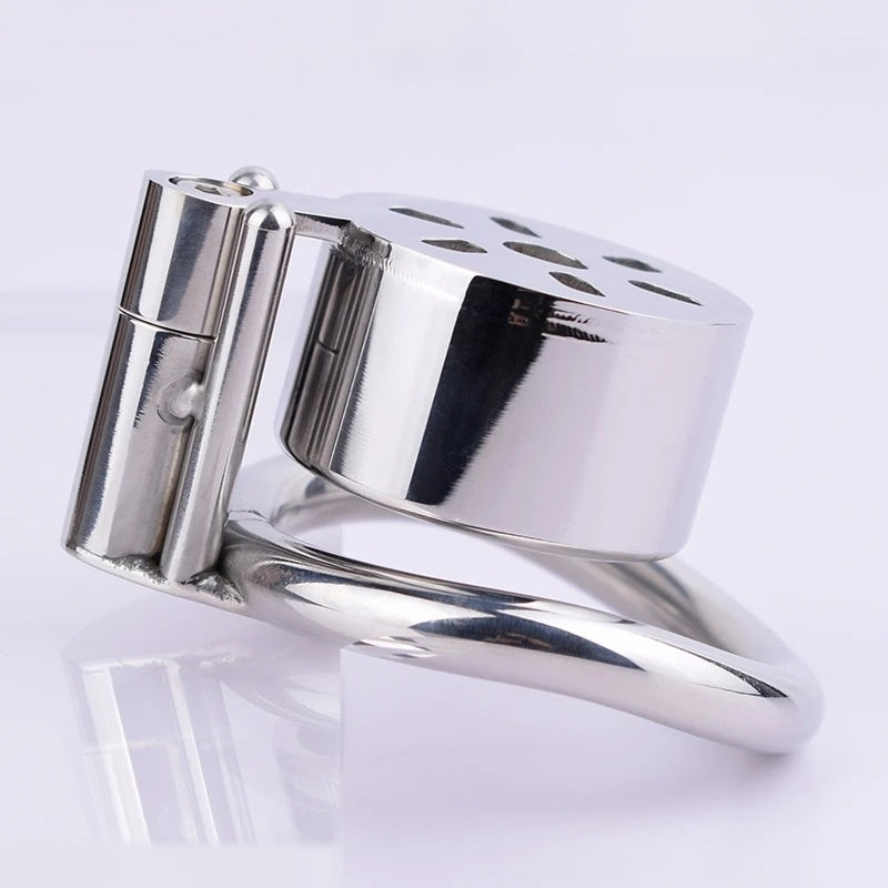 Chastity Cage with Leather Belt - image 2