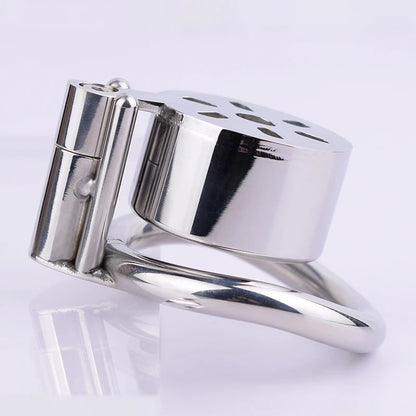 Chastity Cage with Leather Belt - image 2