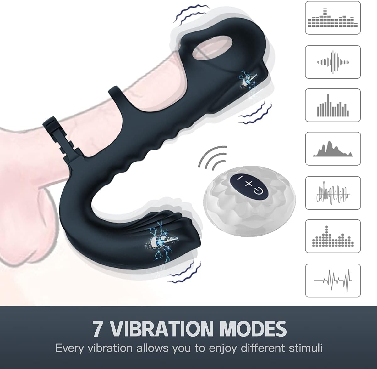 Dual Vibrating Penis Sleeve - image 7