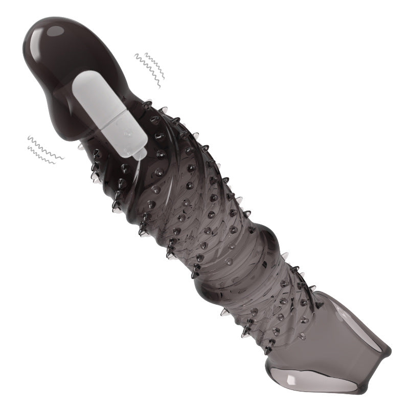 Stretchy Vibrating Spike Sleeve - image 1