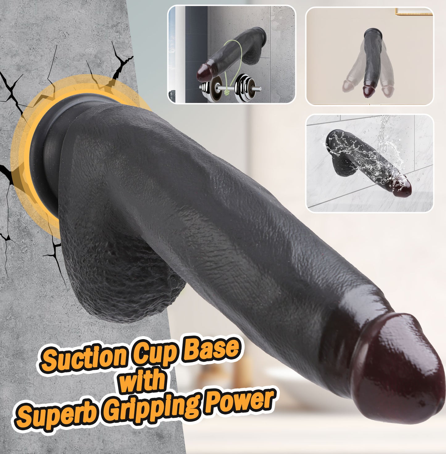 Realistic Silicone Dildo – 3 Sizes for Every Mood (5.9" / 7.8" / 9.8") - image 9