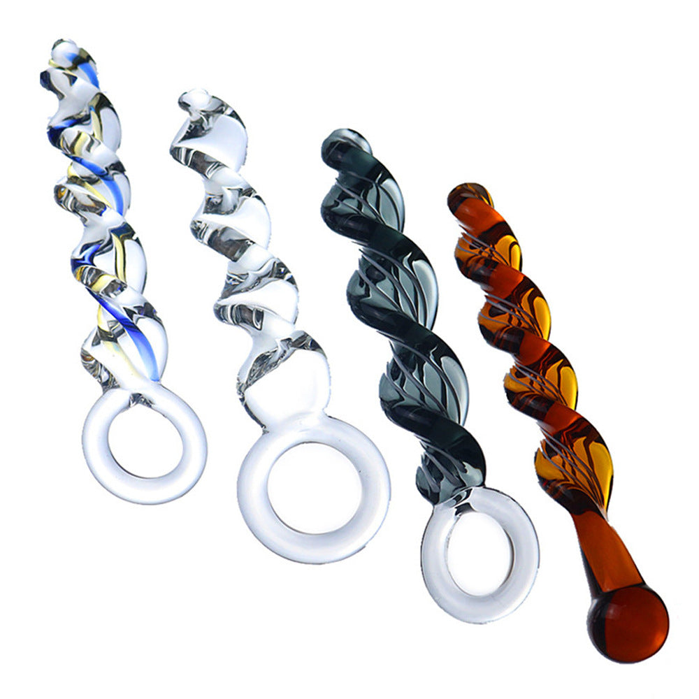 Crystal Touch: Temperature Play Glass Butt Plug - image 4