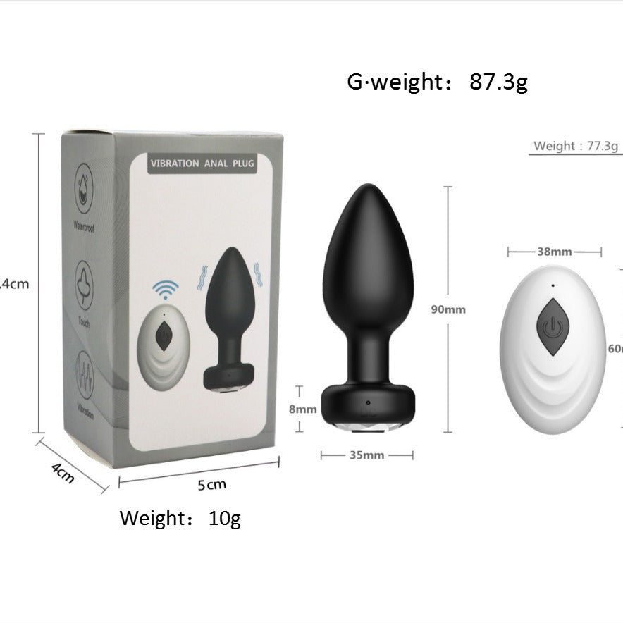 Anal Plug Vibrator Remote Control 10 Frequency Vibration - image 6