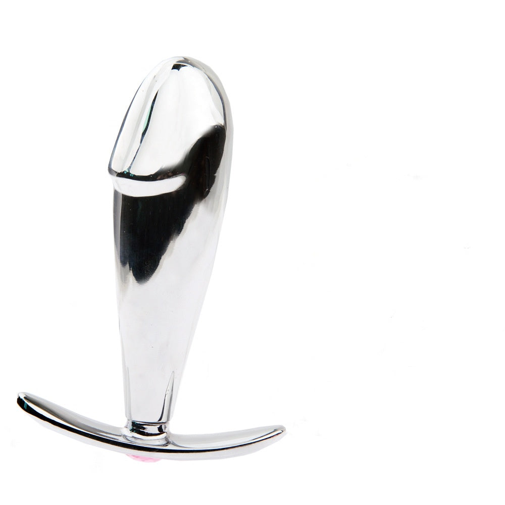 Stainless Steel Realistic Cock Head Anal Butt Plug Anal Trainer - image 4