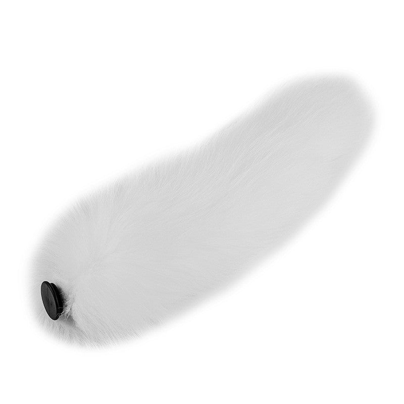 Detachable Fox Tail Vibrating Anal Plug with Remote - Pure white Tail Replacement Set - image 17