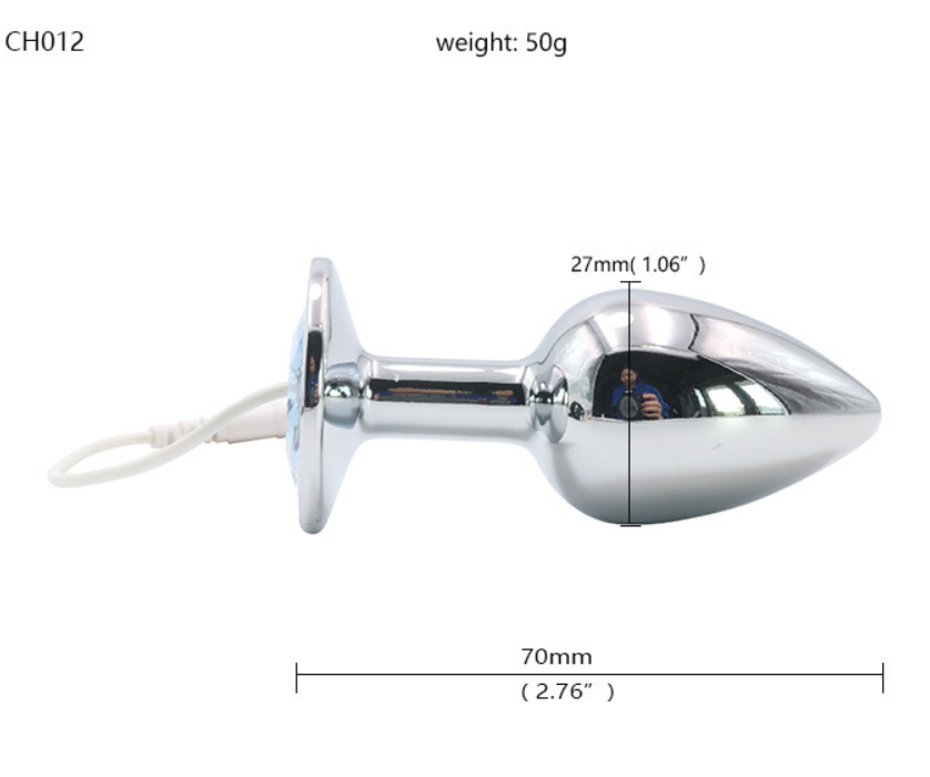 Electric Shock Anal Plug Chastity Lock Set - image 2