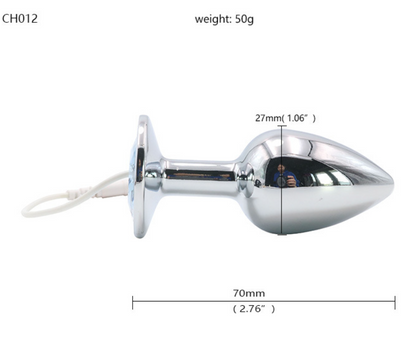 Electric Shock Anal Plug Chastity Lock Set - image 2