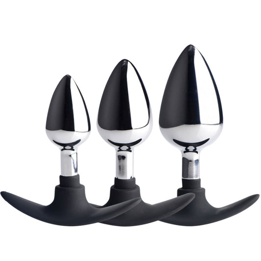 Tailz Master Series Dark Invader Metal & Silicone Anal Plug - image 0