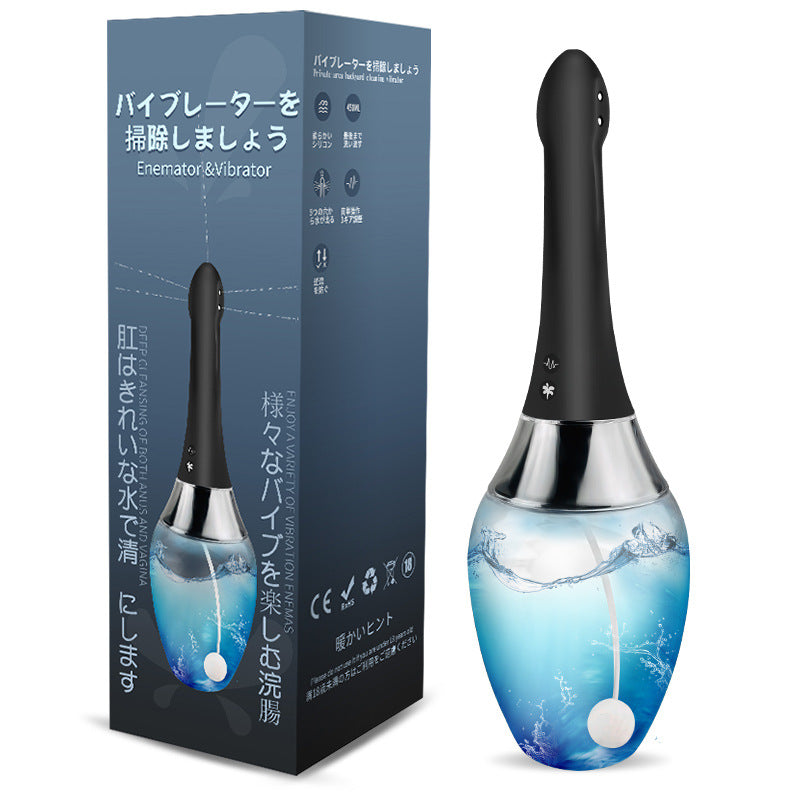 Vibrating Enema Cleaner VibriClean Pro - USB Rechargeable - Clear - image 1