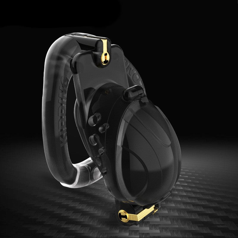 Dual Locking System Chastity Cage - Black - image 0