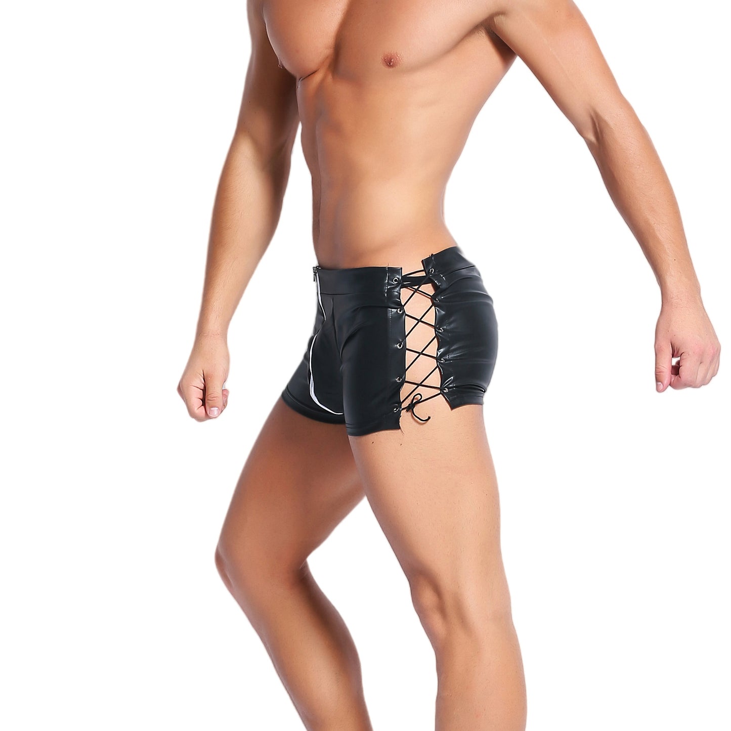 Wild Male Pvc Boxer Latex Shorts  - image 1