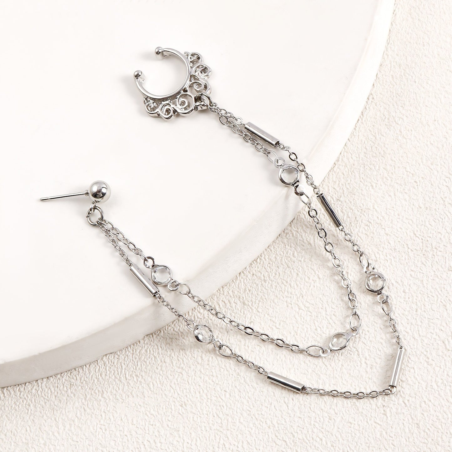 Trendy Nose Chain Piercing – Dainty Gold/Silver Nose Ring for Casual & Special Occasions - image 2