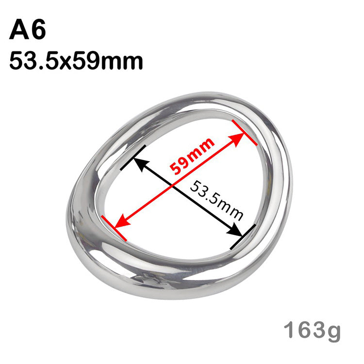 Ergonomic Steel Cock Ring - A6:53.5x59mm - image 7