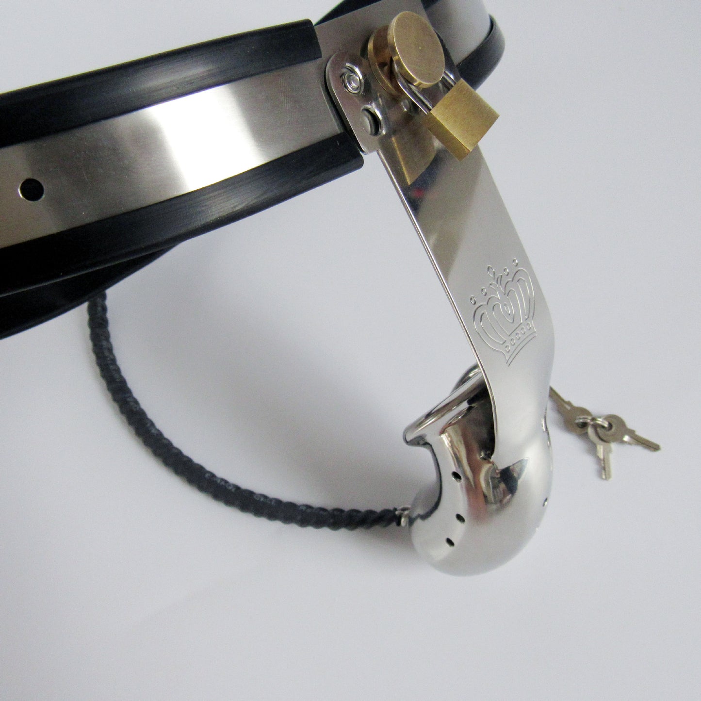 Domina Steel Chastity Belt - Waist 97–105 cm (38.1–41.3 in) - image 3