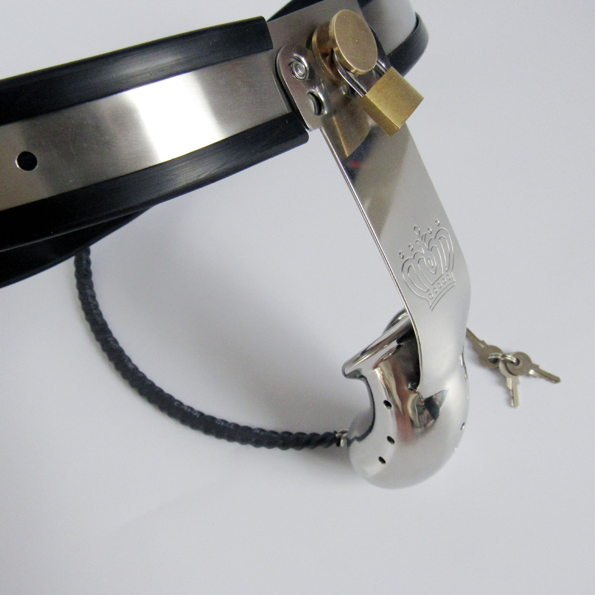 Domina Steel Chastity Belt - Waist 97–105 cm (38.1–41.3 in) - image 3