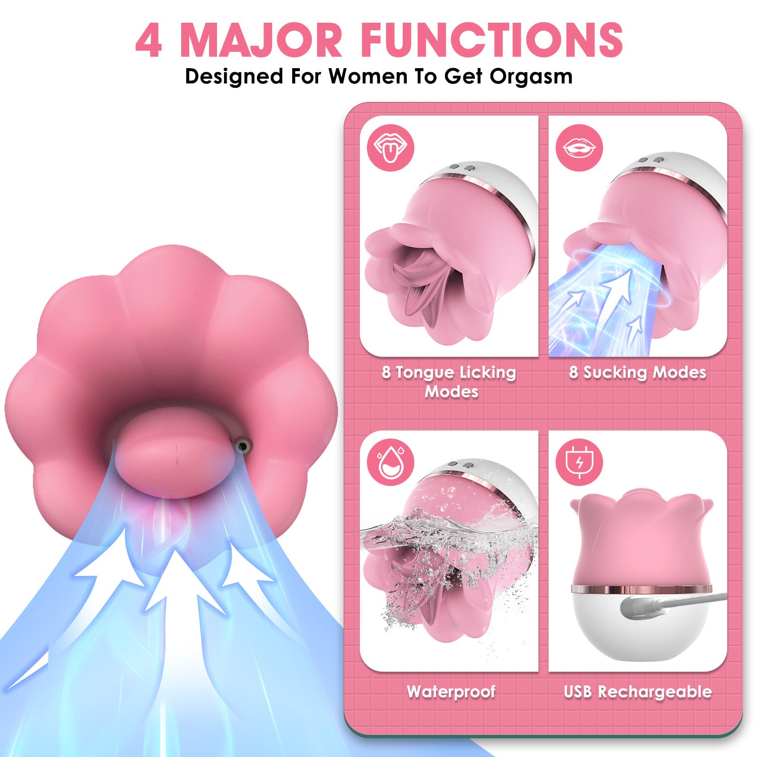 Rose Clit Sucking Licker Vibrator - image 2